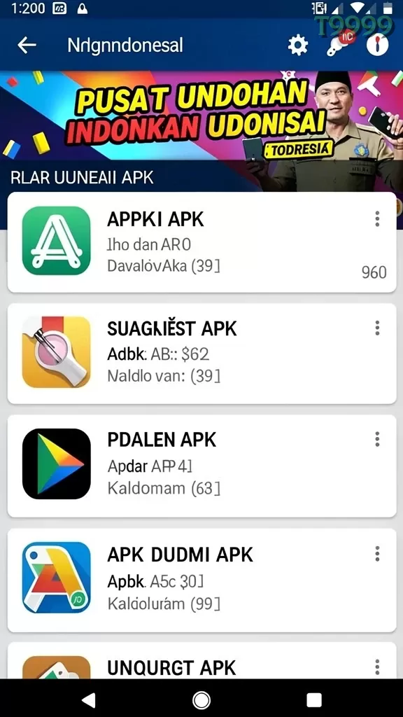 Cuplikan layar VIP555 — halaman utama