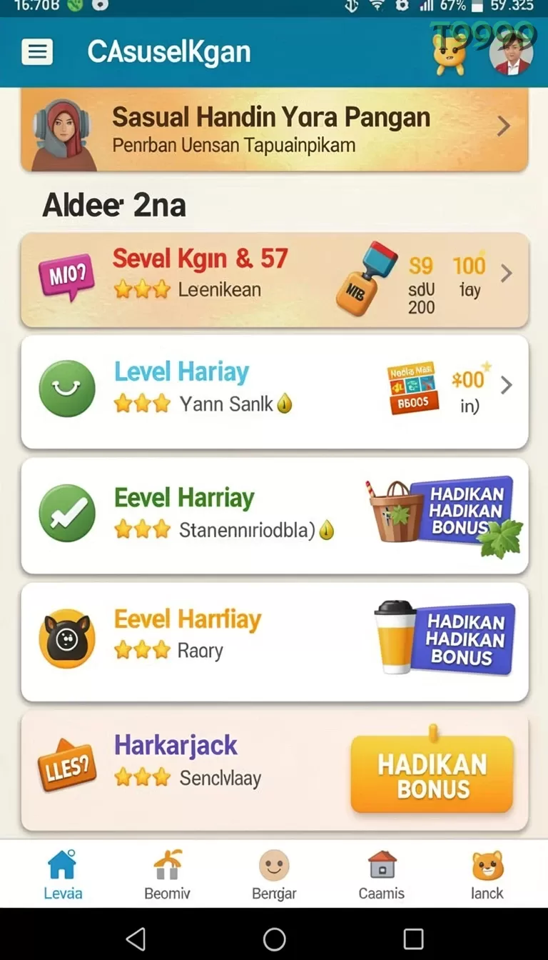 Cuplikan layar GGG888 — aktivitas