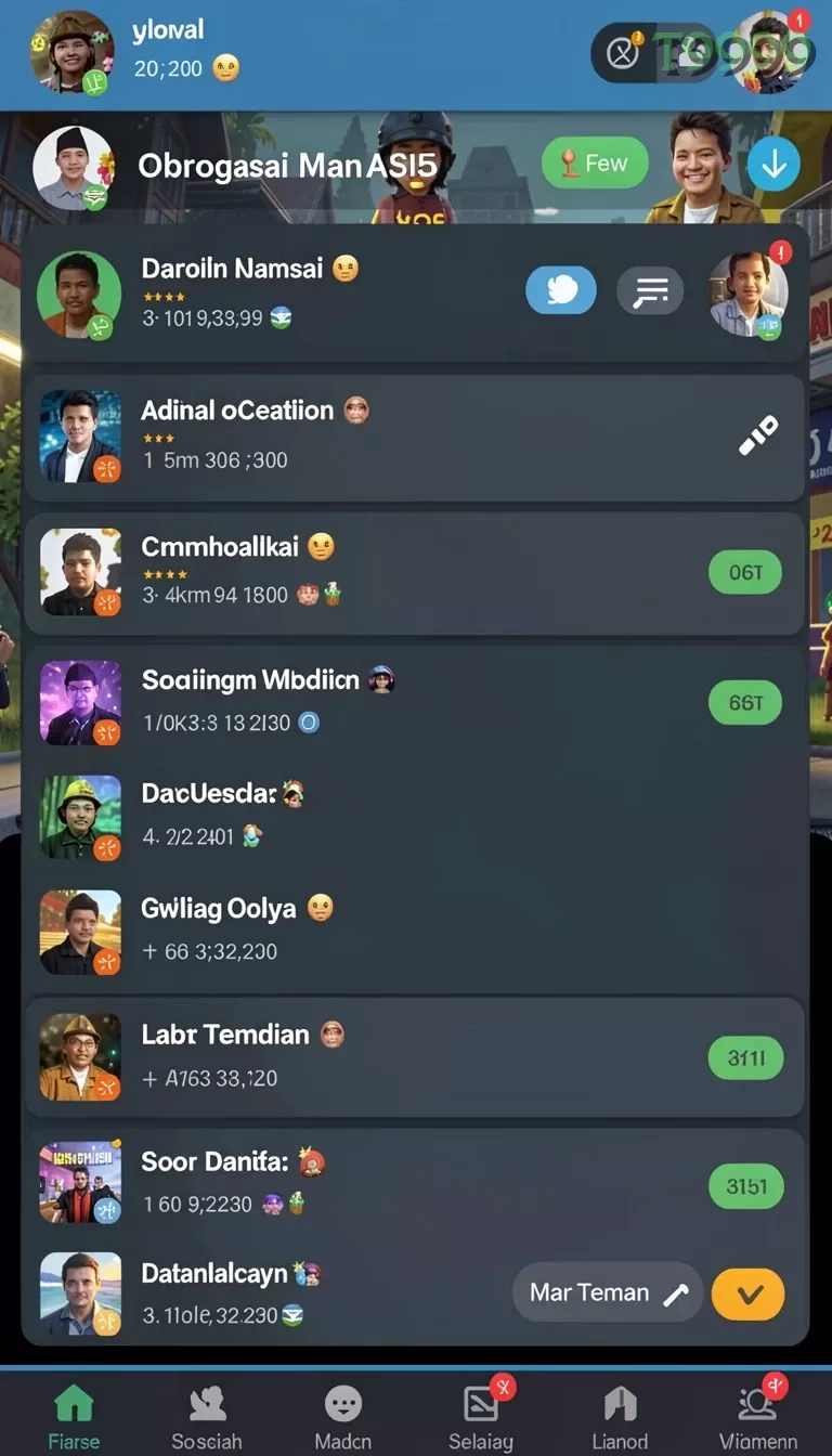 Cuplikan layar AJO89 — pengaturan akun